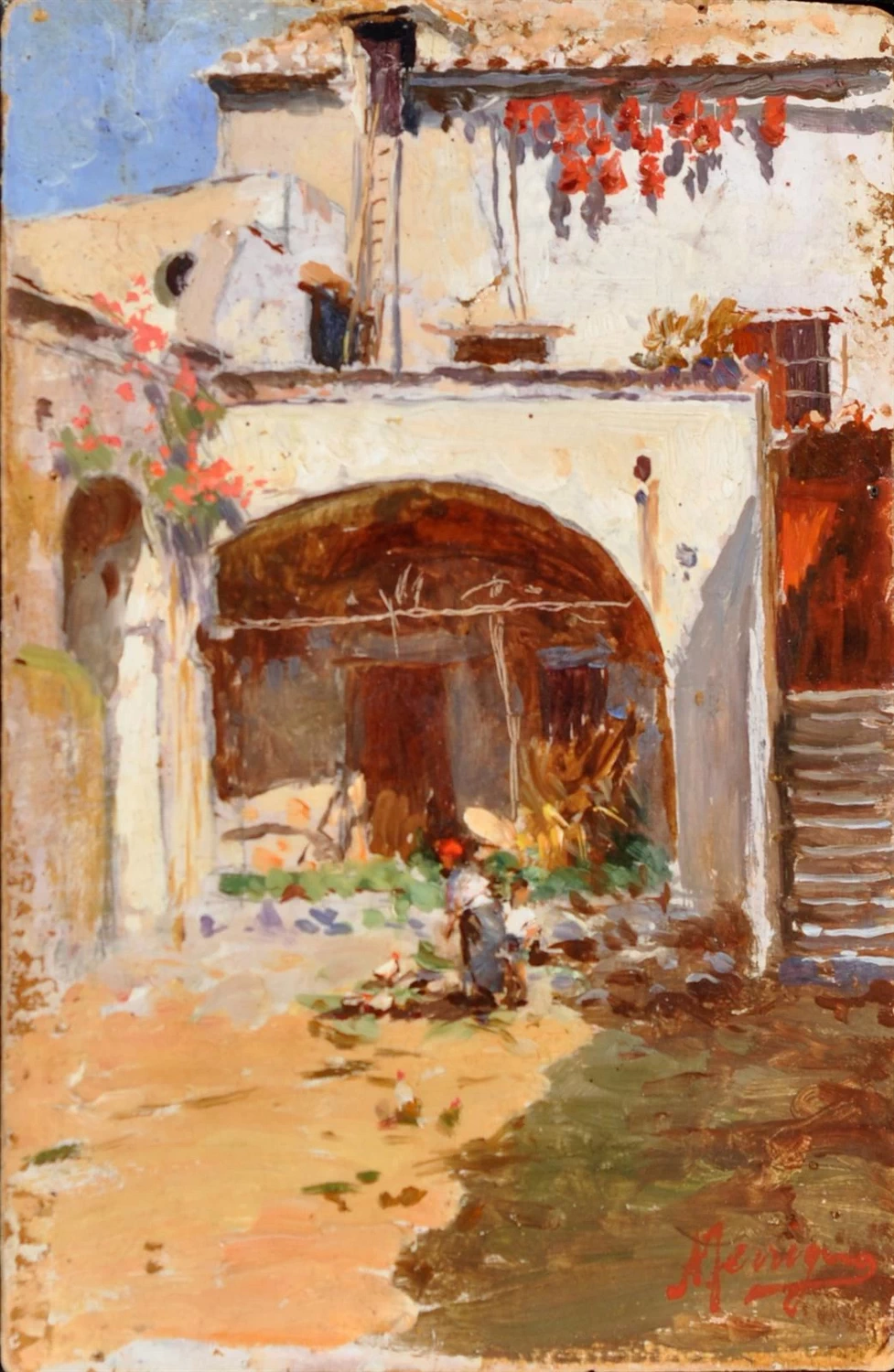 Nel cortile